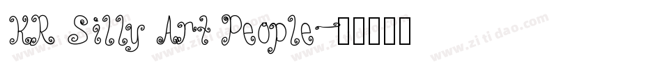 KR Silly Art People字体转换